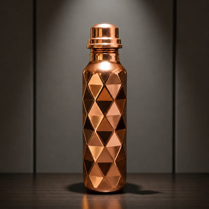 Vrea Kalaylı Dövme Bakır Matara (550 ml)